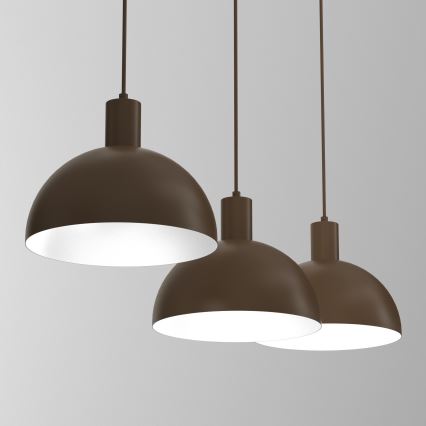 HANDA Cable Pendant Light 3x E27 / 15W / 230V — Brown