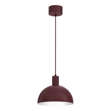 HANDA cord-suspended pendant 1xE27/15W/230V Burgundy