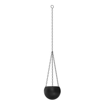Hanging flowerpot 155x27 cm black