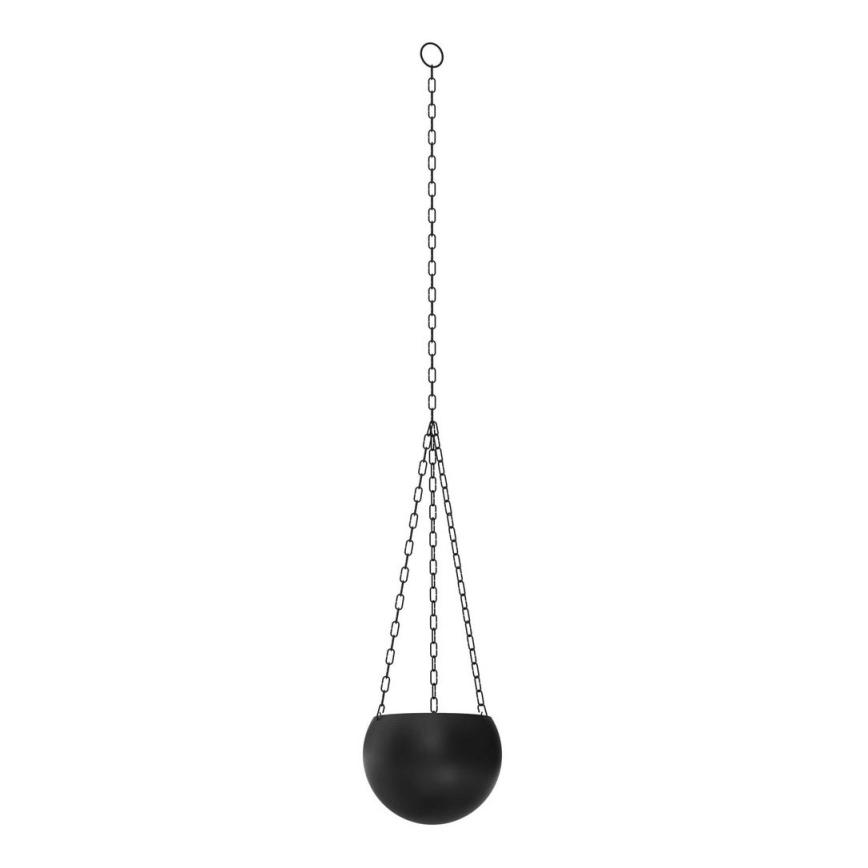 Hanging flowerpot 155x27 cm black