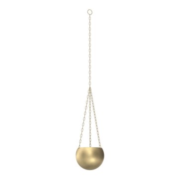 Hanging flowerpot 155x27 cm gold
