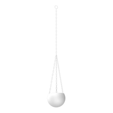 Hanging flowerpot 155x27 cm white