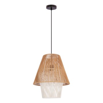 Hanging lamp AFRICA 1xE27/40W/230V 40 cm brown/cream