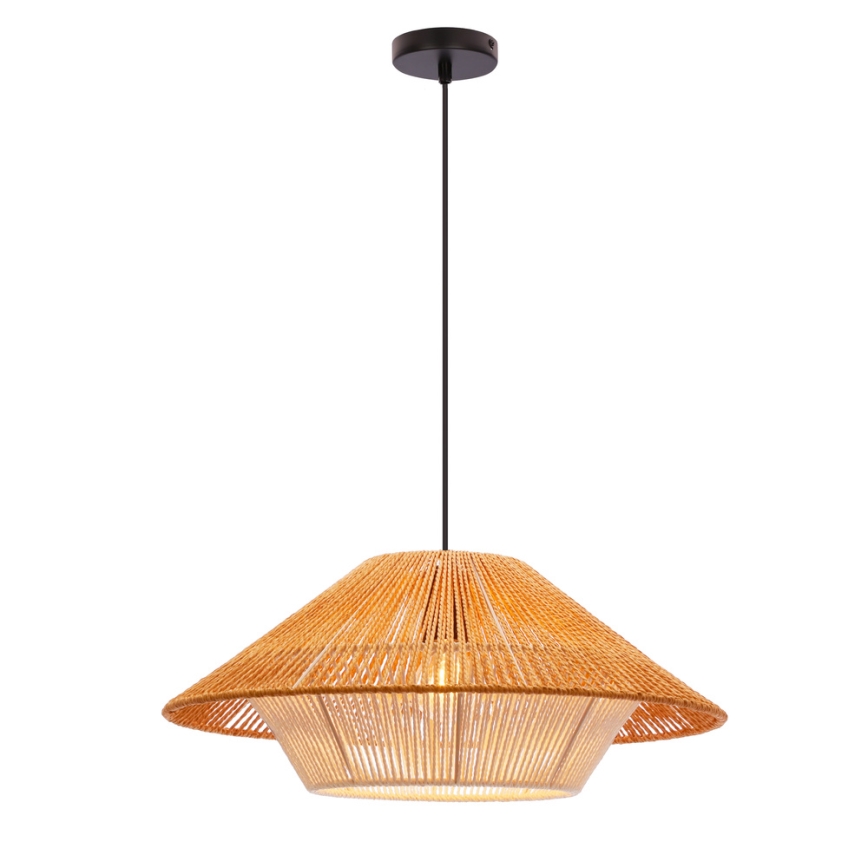 Hanging lamp AFRICA 1xE27/40W/230V diameter 50 cm brown/cream