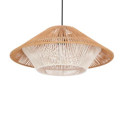 Hanging lamp AFRICA 1xE27/40W/230V diameter 50 cm brown/cream