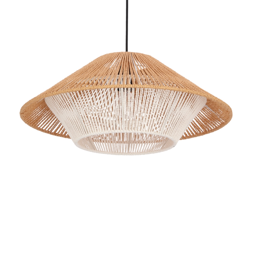 Hanging lamp AFRICA 1xE27/40W/230V diameter 50 cm brown/cream