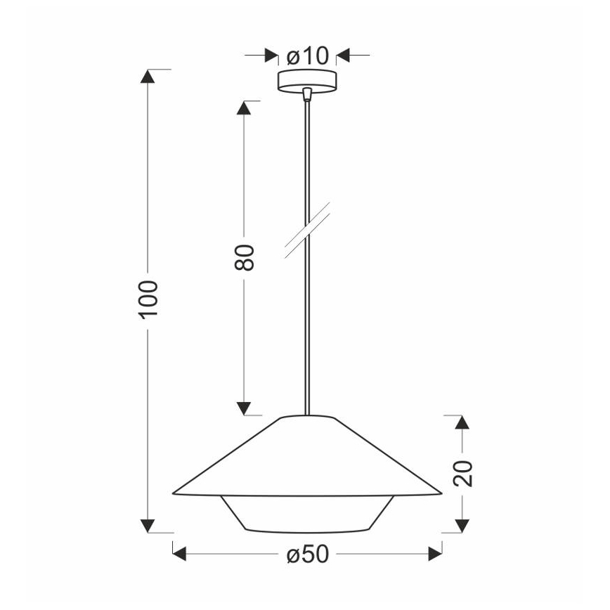 Hanging lamp AFRICA 1xE27/40W/230V diameter 50 cm brown/cream