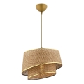 Hanging lamp BARETTE 1xE27/60W/230V brown/gold