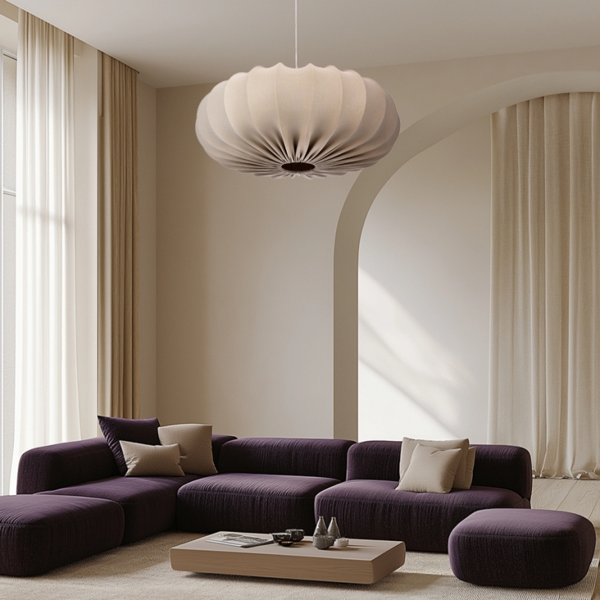 Hanging lamp CAFEE 1xE27/40W/230V diam. 66 cm beige