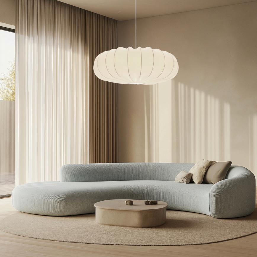 Hanging lamp CAFEE 1xE27/40W/230V Ø 66 cm white
