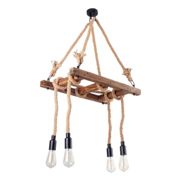 Hanging lamp EREBOS 4xE27/40W/230V brown