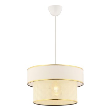 Hanging Lamp ERO 1xE27/60W/230V cream/gold