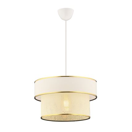 Hanging Lamp ERO 1xE27/60W/230V cream/gold