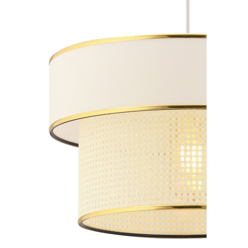 Hanging Lamp ERO 1xE27/60W/230V cream/gold