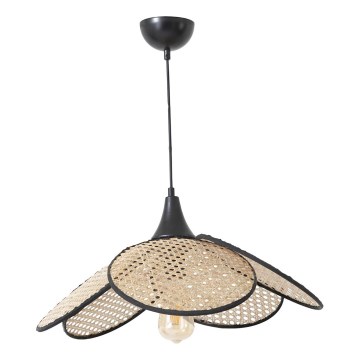 Hanging Lamp FUME 1xE27/40W/230V diameter 45 cm black/beige