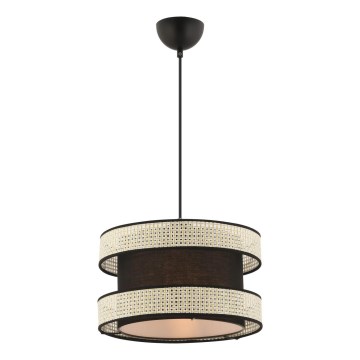 HANGING LAMP HALO 1xE27/60W/230V black/cream