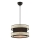 HANGING LAMP HALO 1xE27/60W/230V black/cream