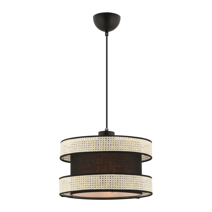 HANGING LAMP HALO 1xE27/60W/230V black/cream