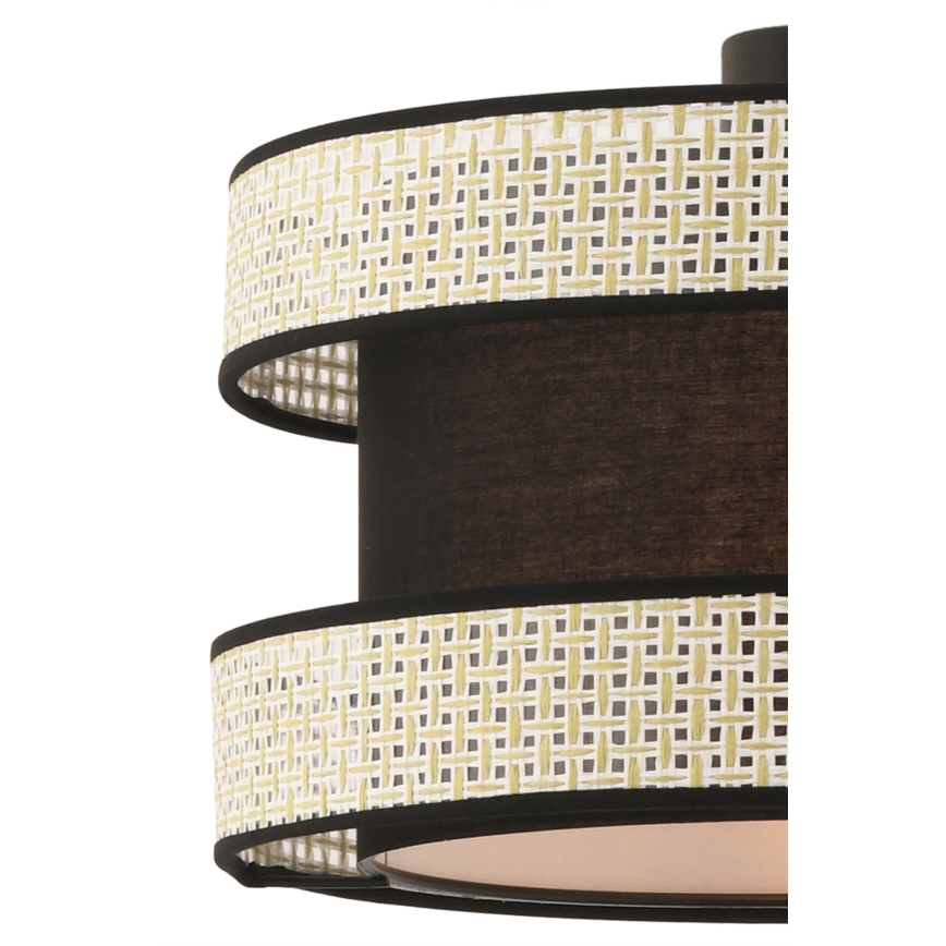 HANGING LAMP HALO 1xE27/60W/230V black/cream