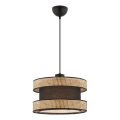 Hanging lamp HALO 1xE27/60W/230V brown/beige