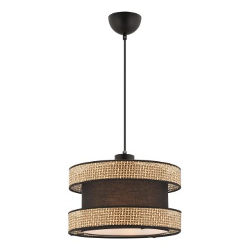 Hanging lamp HALO 1xE27/60W/230V brown/beige