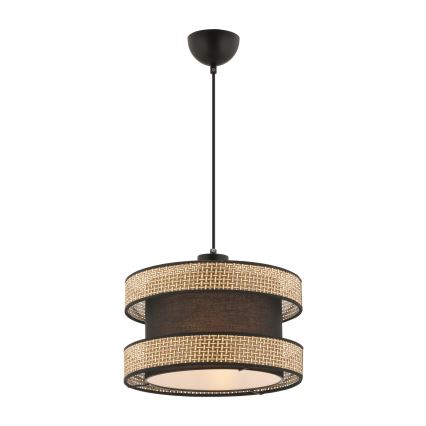 Hanging lamp HALO 1xE27/60W/230V brown/beige