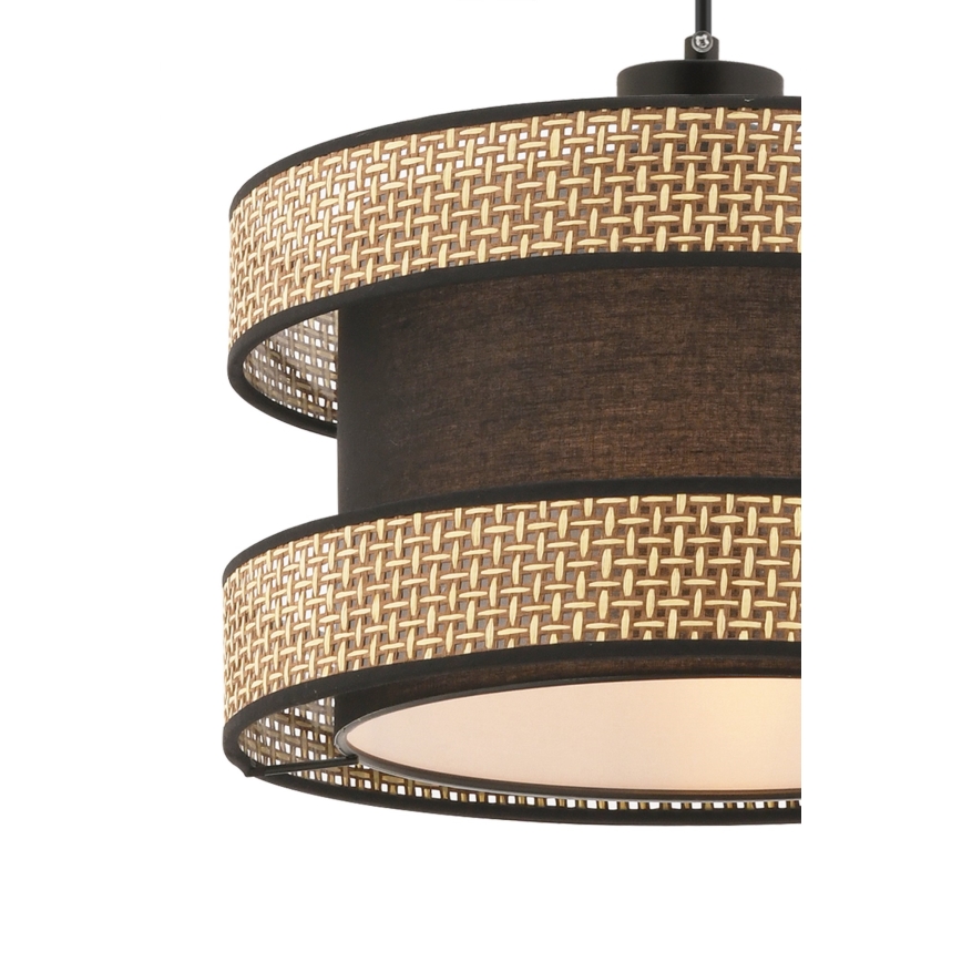 Hanging lamp HALO 1xE27/60W/230V brown/beige