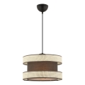 Hanging lamp HALO 1xE27/60W/230V brown/cream