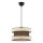 Hanging lamp HALO 1xE27/60W/230V brown/cream