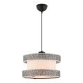 Hanging Lamp HALO 1xE27/60W/230V cream/gray