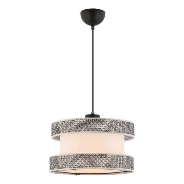 Hanging Lamp HALO 1xE27/60W/230V cream/gray