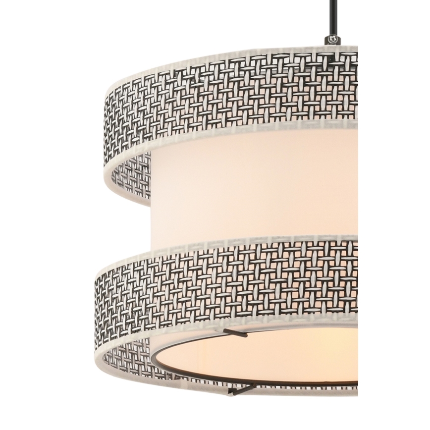 Hanging Lamp HALO 1xE27/60W/230V cream/gray