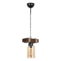 Hanging Lamp JASMIN 1xE27/40W/230V Brown/Beige