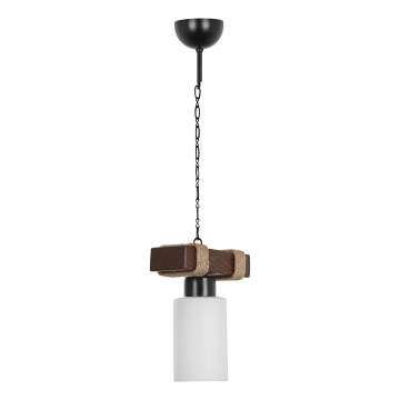 Hanging lamp JASMIN 1xE27/40W/230V brown/white