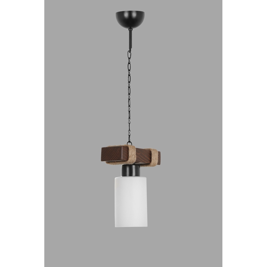 Hanging lamp JASMIN 1xE27/40W/230V brown/white