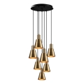 Hanging lamp KEM 7xE27/40W/230V gold