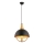 Hanging lamp MONZA 1xE27/40W/230V Ø 30 cm black/gold