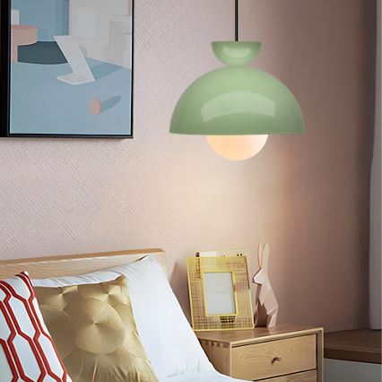 Hanging lamp SALVA 1xE27/15W/230V green
