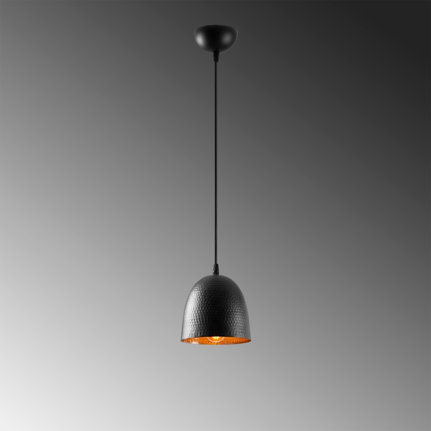 Hanging Lamp TATTOO 1xE27/40W/230V Ø 16 cm Black