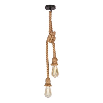 Hanging lamp VIDEA 2xE27/40W/230V brown