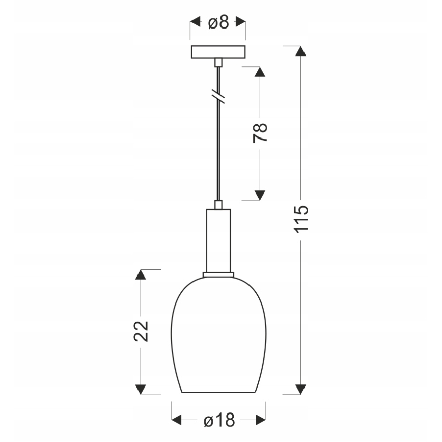 Hanging lamp WOLKEN 1xE27/40W/230V white/black