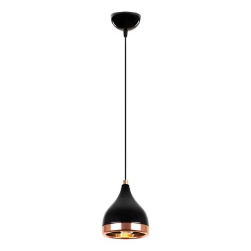 Hanging lamp YILDO 1xE27/40W/230V black/copper