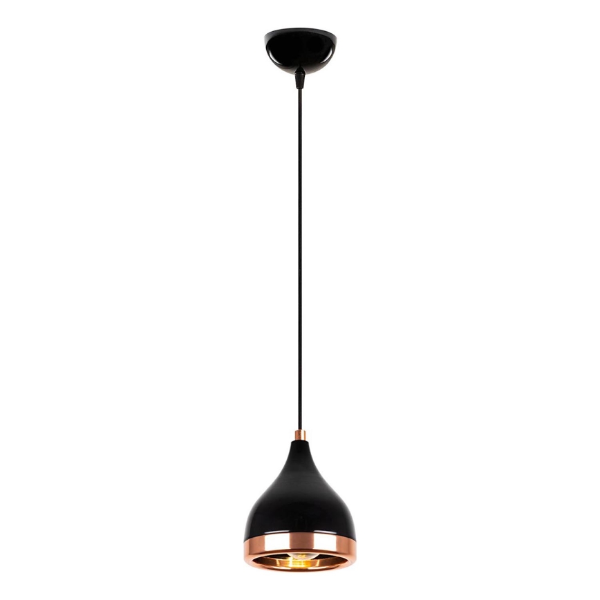 Hanging lamp YILDO 1xE27/40W/230V black/copper