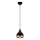 Hanging lamp YILDO 1xE27/40W/230V black/copper