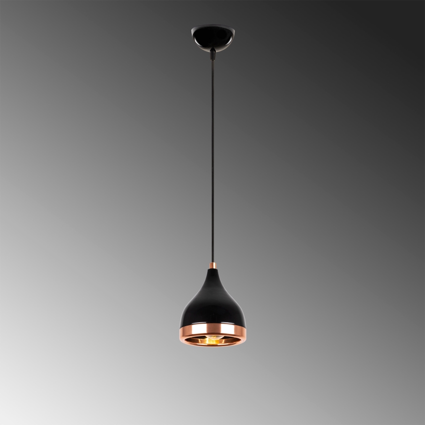 Hanging lamp YILDO 1xE27/40W/230V black/copper