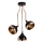 Hanging Lamp YILDO 3xE27/40W/230V Black/Copper
