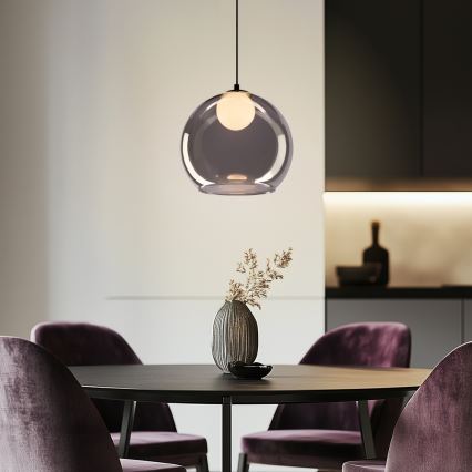 Hanging Light BRIN 1xG9/15W/230V smoky black