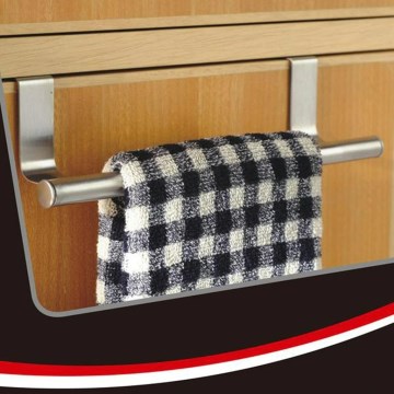 Hanging tea towel holder 8x23,5 cm stainless steel