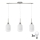 HARMA Hanging LED Chandelier 3xE27/60W/230V Matte Chrome/White