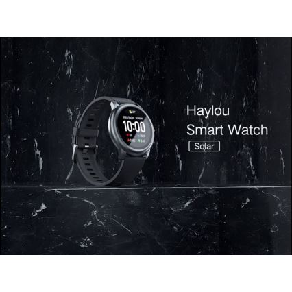 Haylou - Smart watch LS05 Solar Bluetooth IP68 black